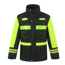 加厚高速救援施工反光棉衣外套